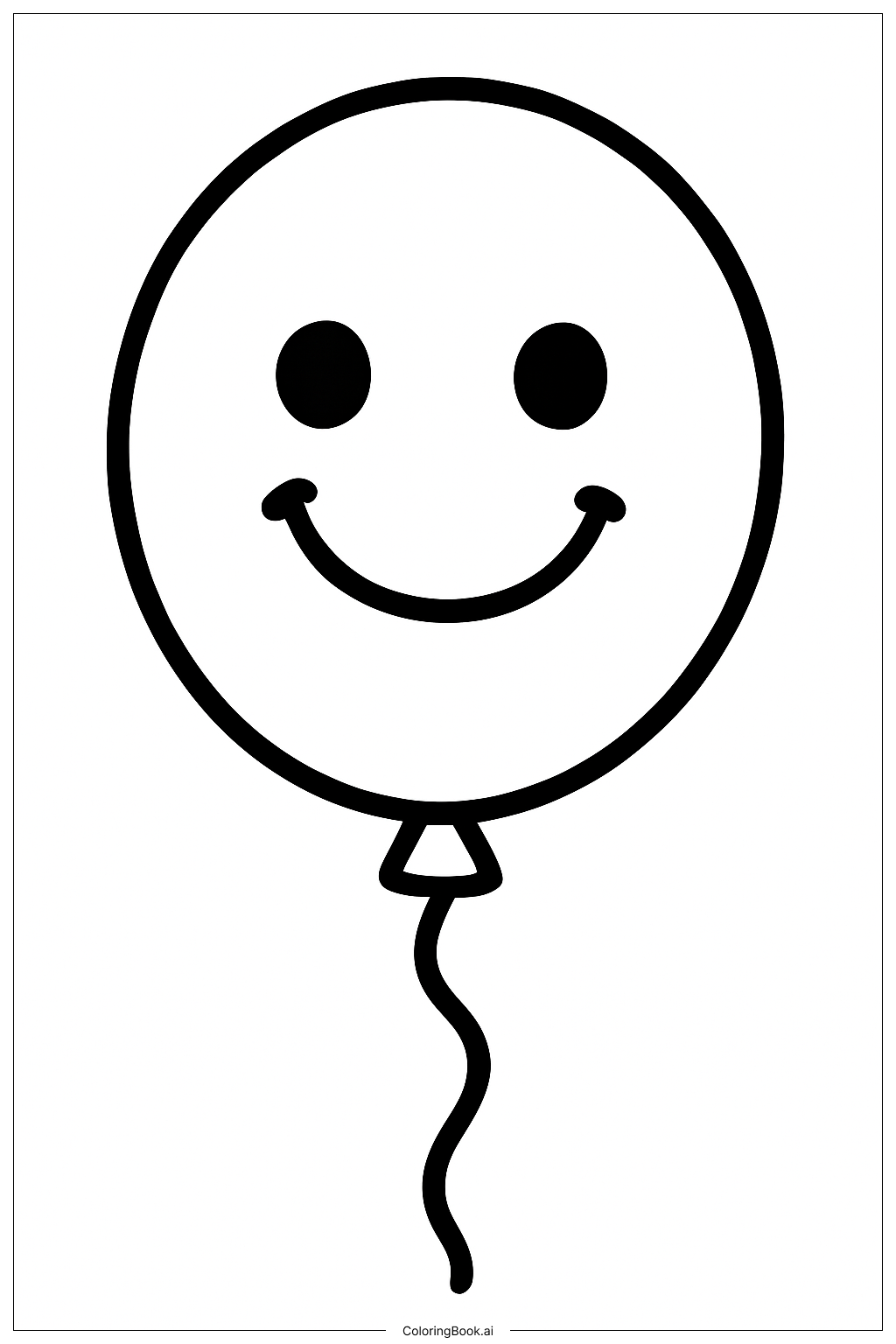  Page de coloriage Ballon Meilleur Ami 