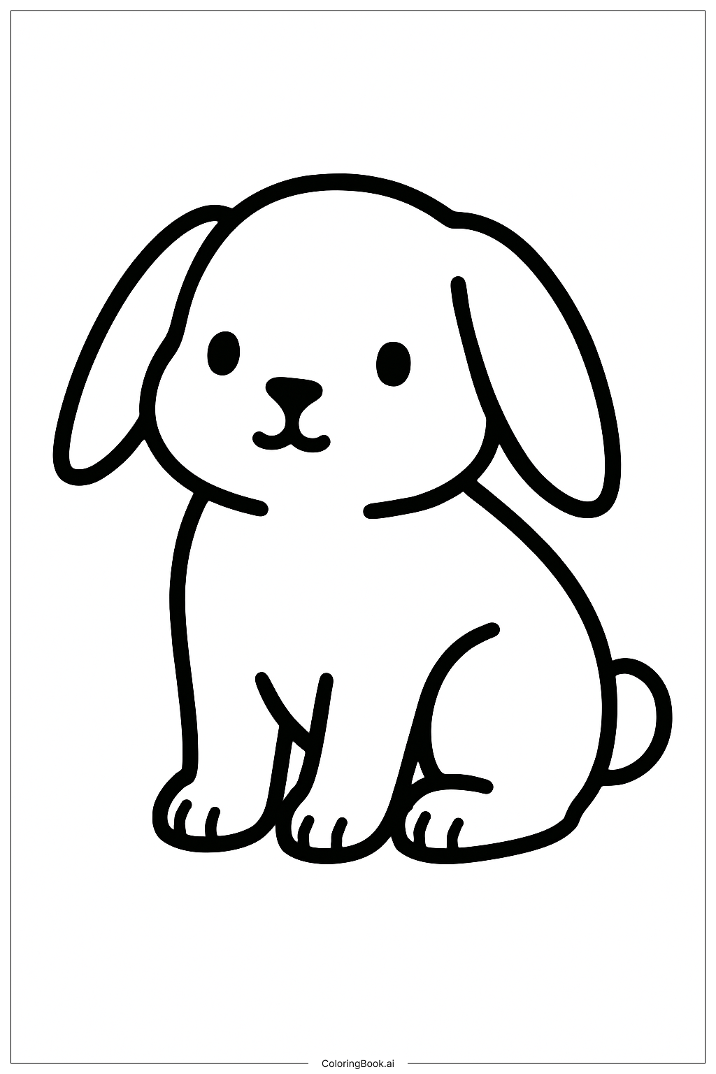 Page de coloriage Meilleur Ami Lapin