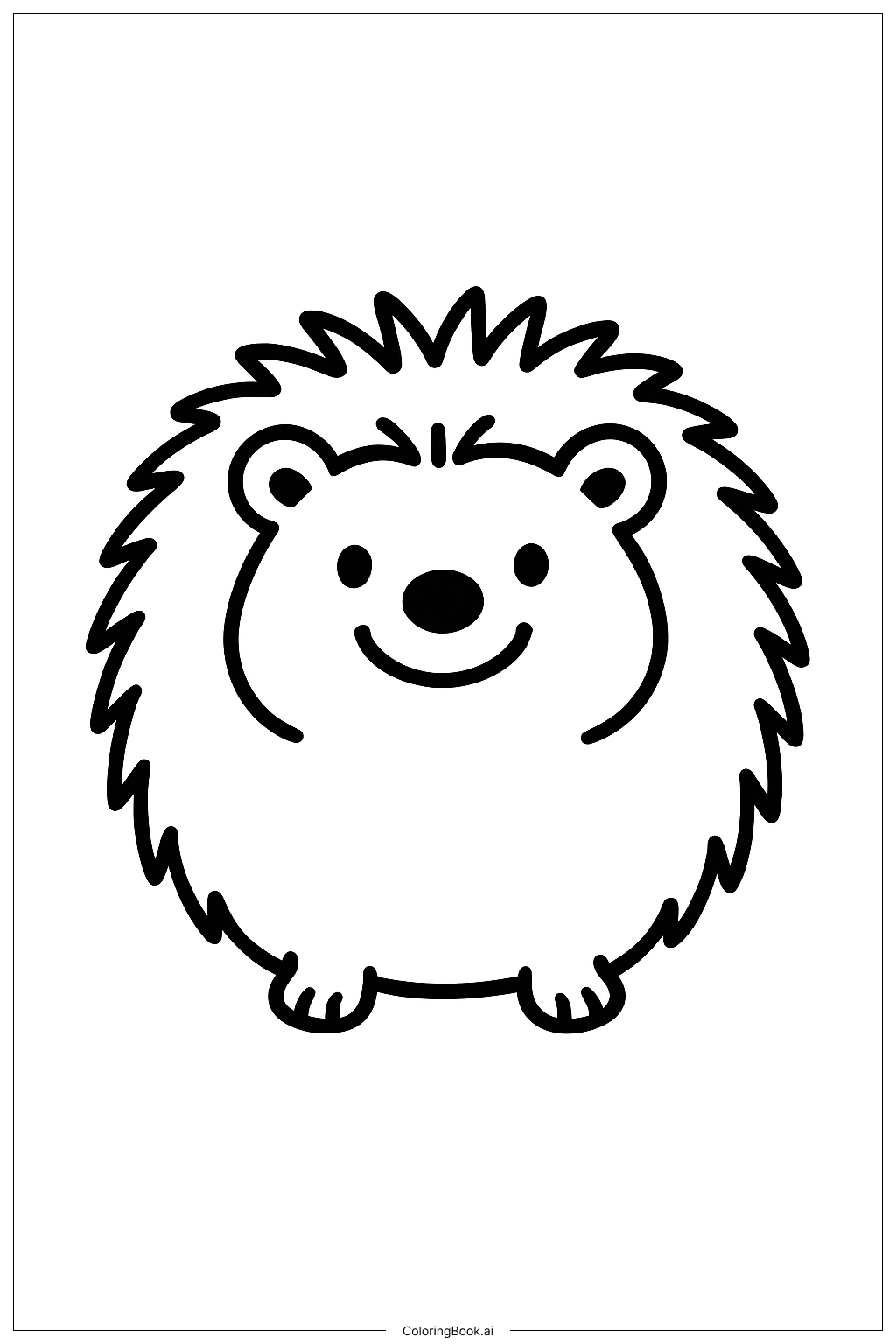 Bester Freund Igel Ausmalseite
