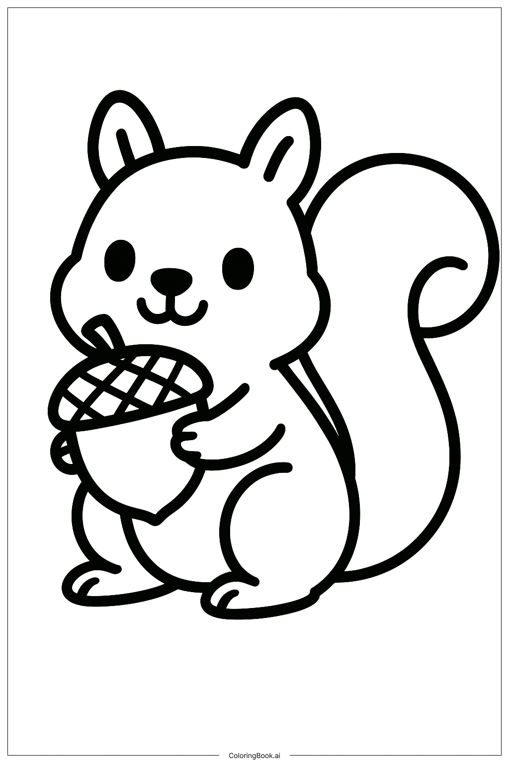 Bester Freund Eichhörnchen Ausmalseite