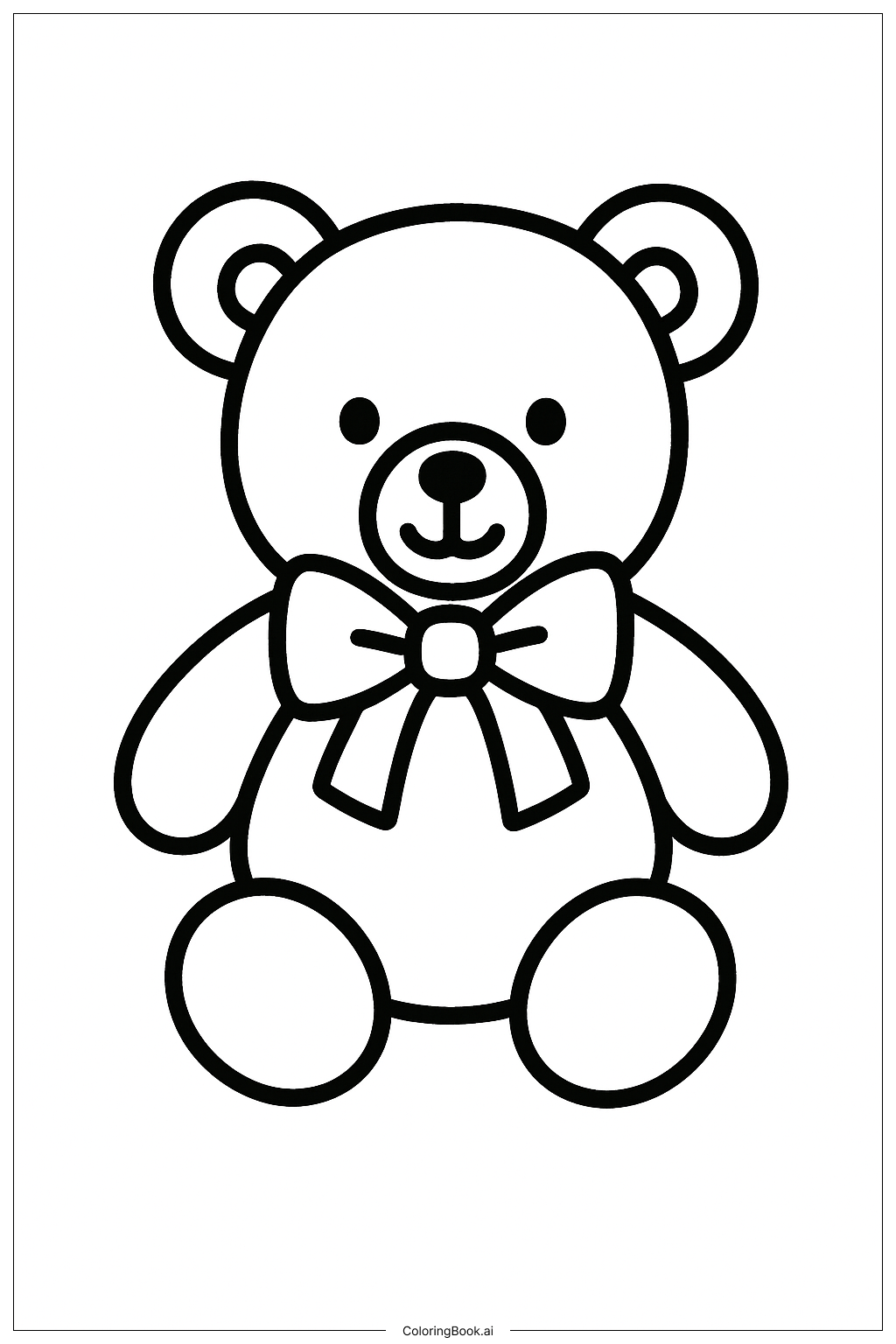 Page de coloriage Meilleur Ami Teddy