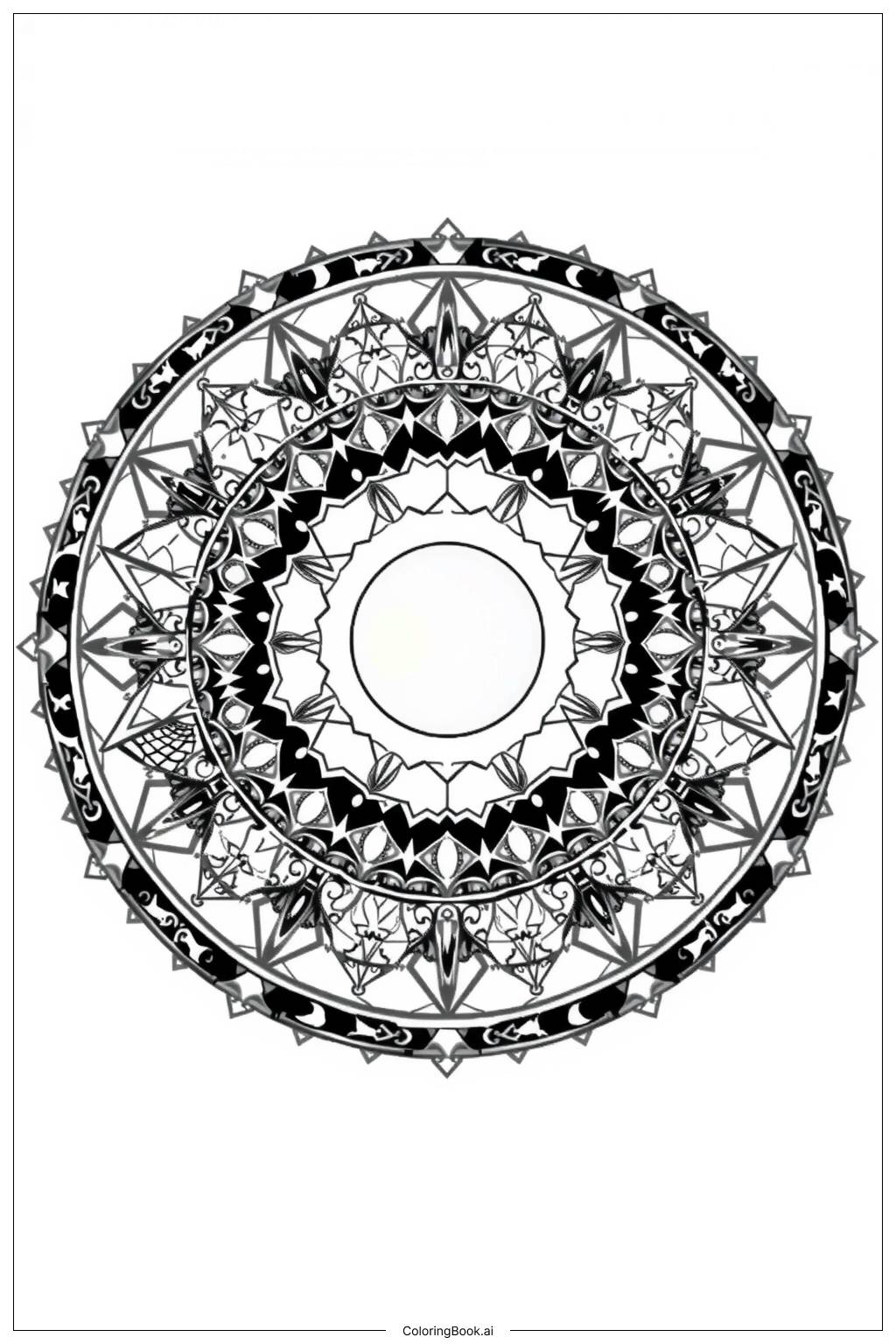  태양 eclipse circle-2 색칠공부 페이지 