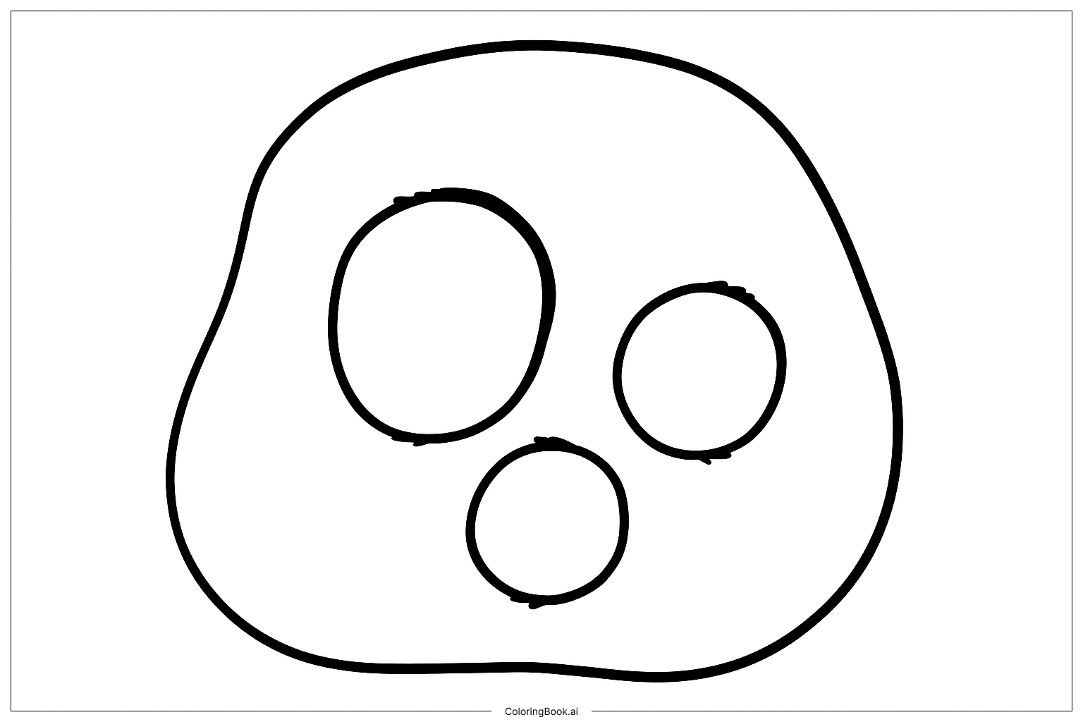  Página para colorear de Givanium Blobs 