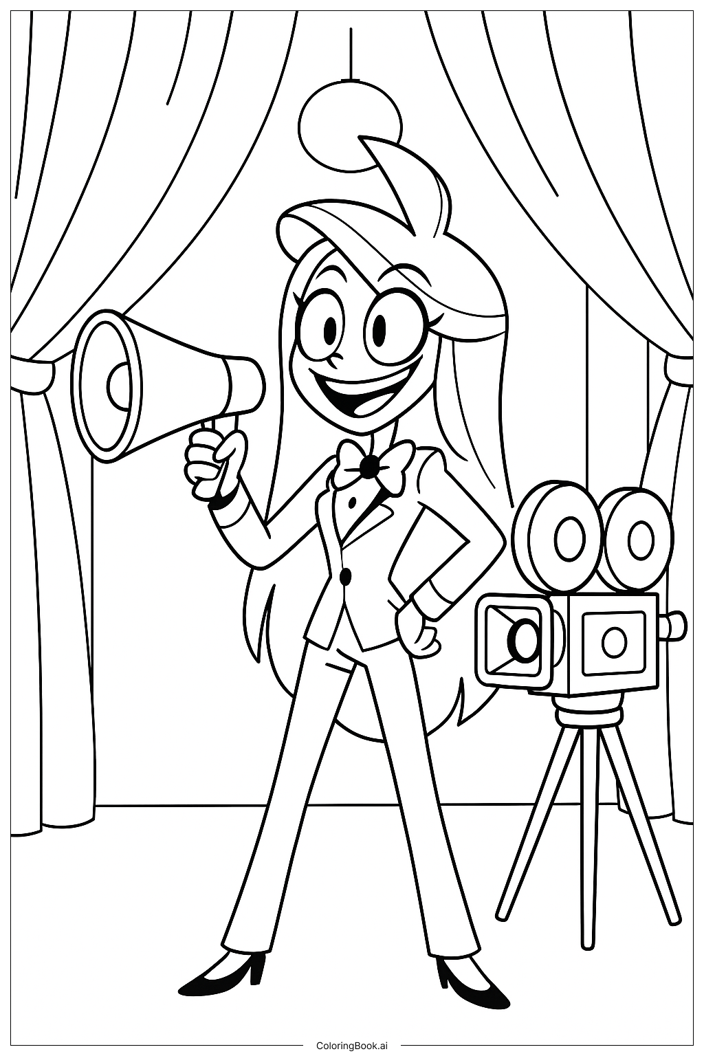 찰리, 해즈빈 호텔에서 연출을 맡다 색칠공부 페이지