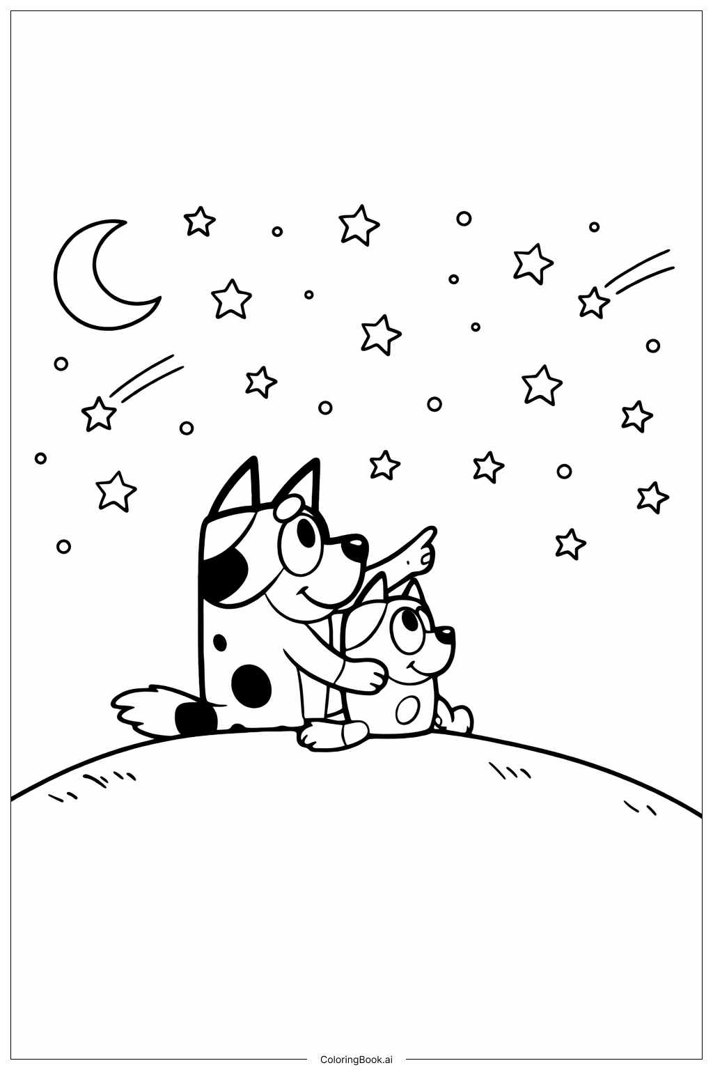 블루이와 빙고 별 관찰