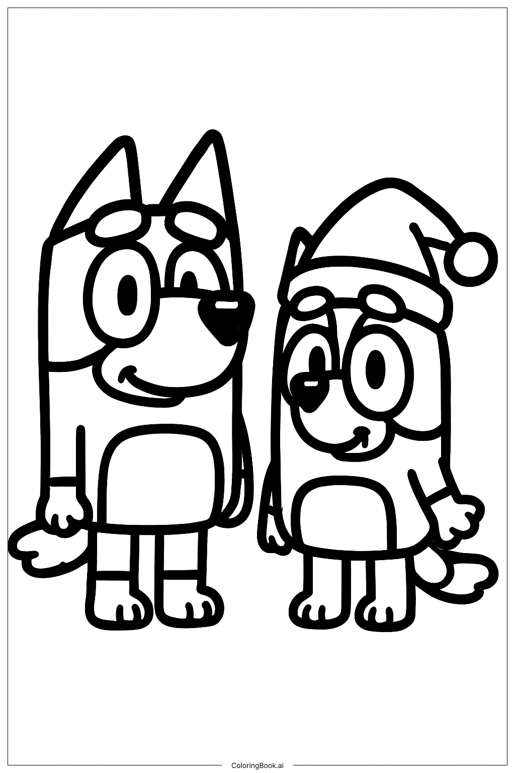 Bluey 圣诞圣诞帽