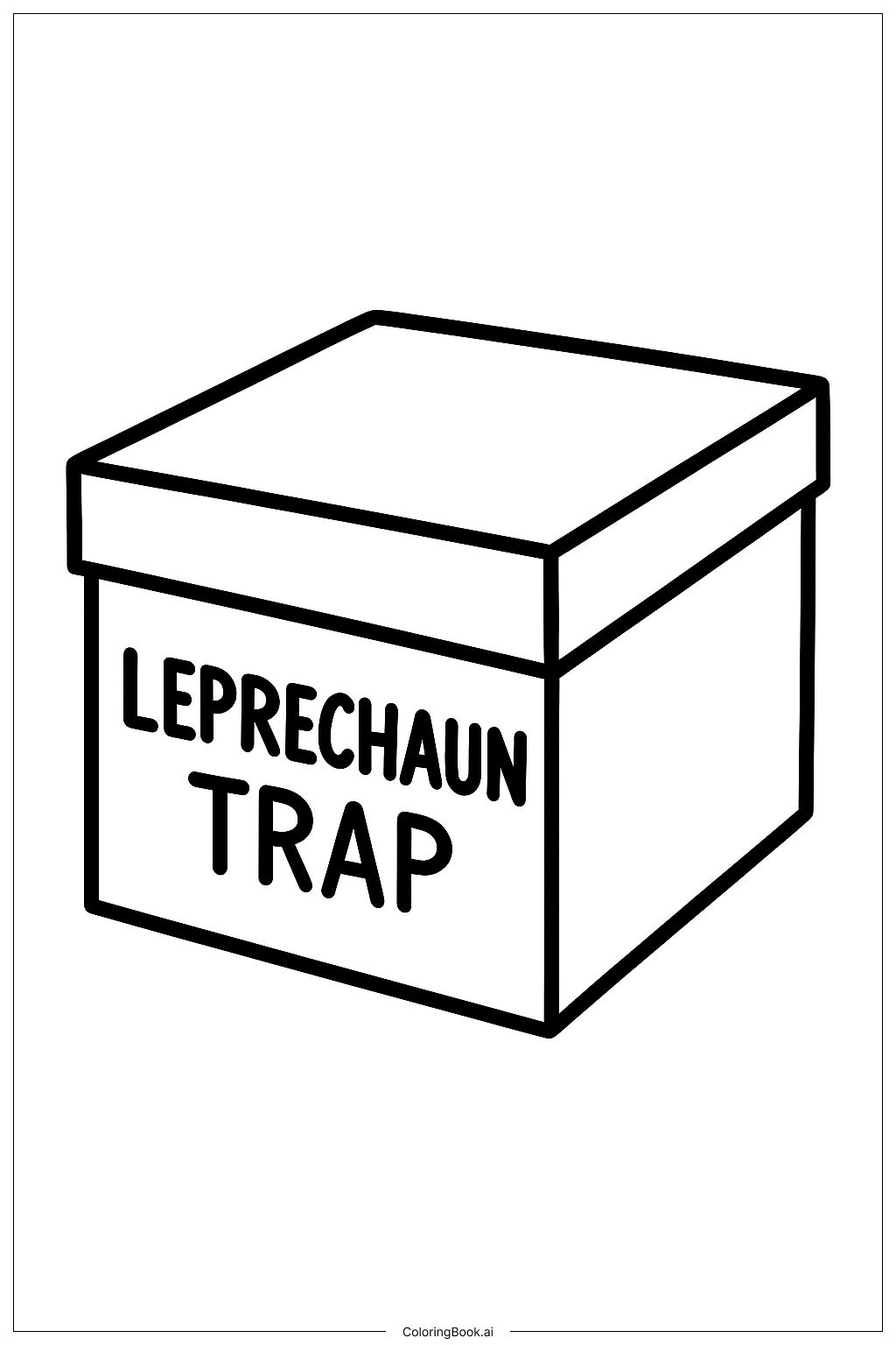  Trang tô màu Hộp Bẫy Yêu Tinh Leprechaun 