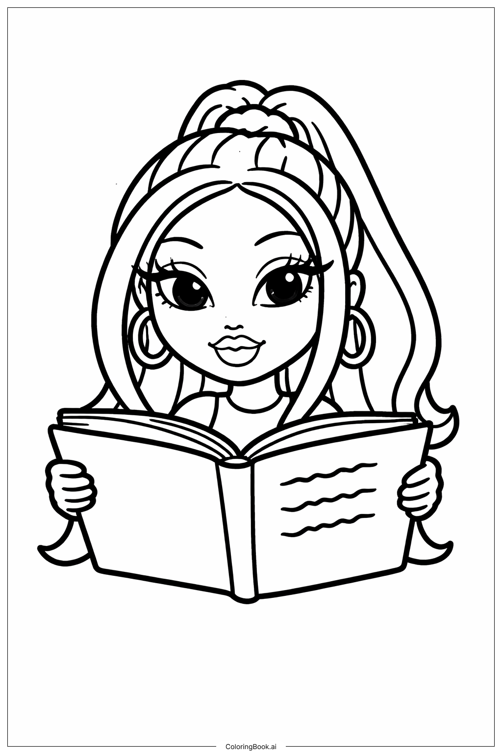  Bratz Doll Coloring Page 