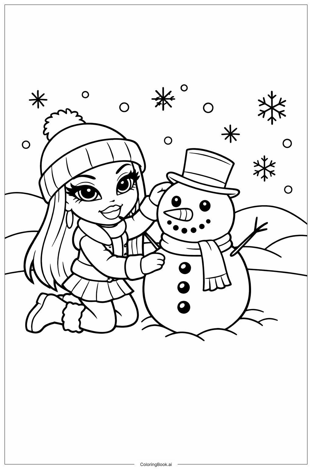 Bratz娃娃雪地乐趣