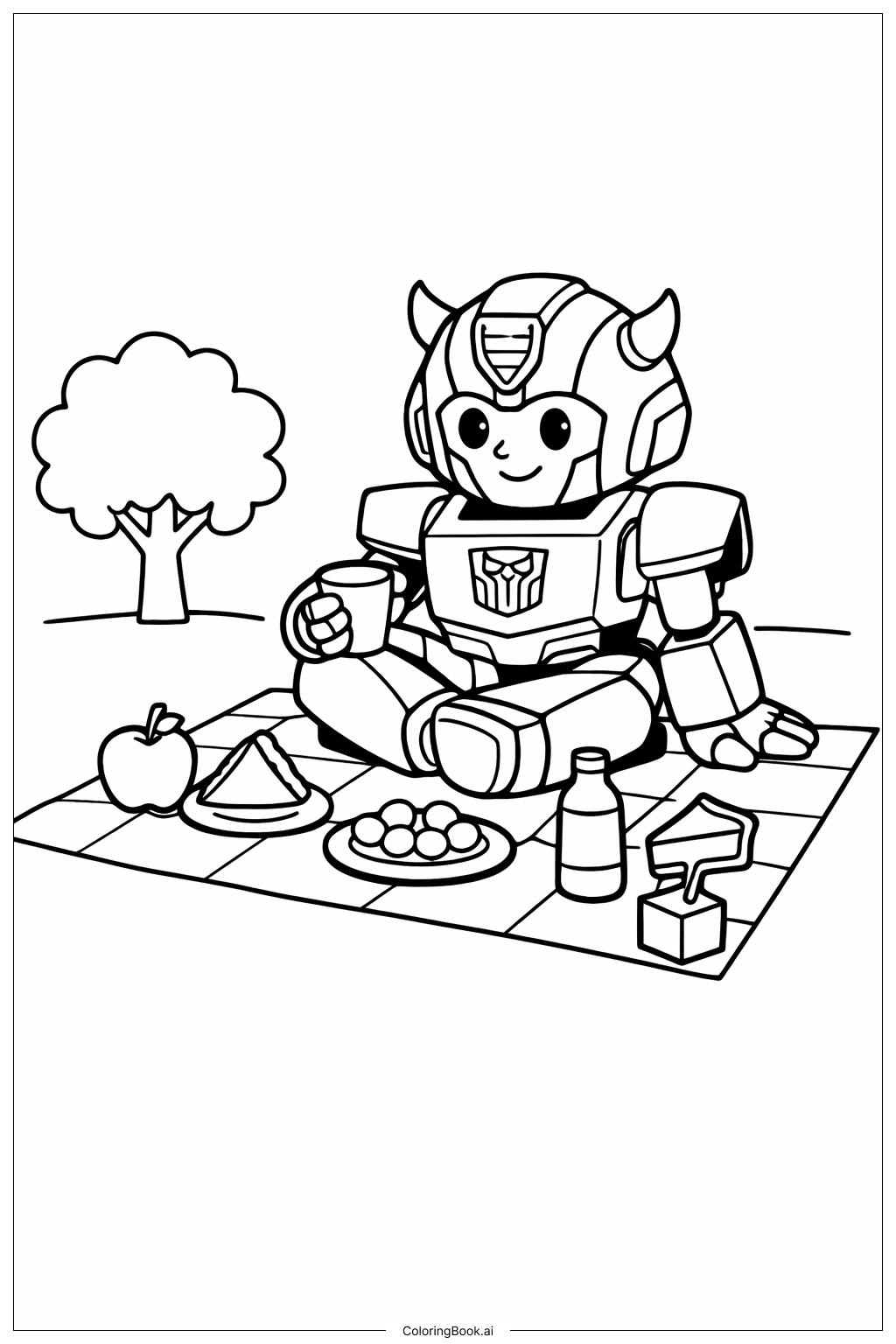 Transformeur Coccinelle à un pique-nique