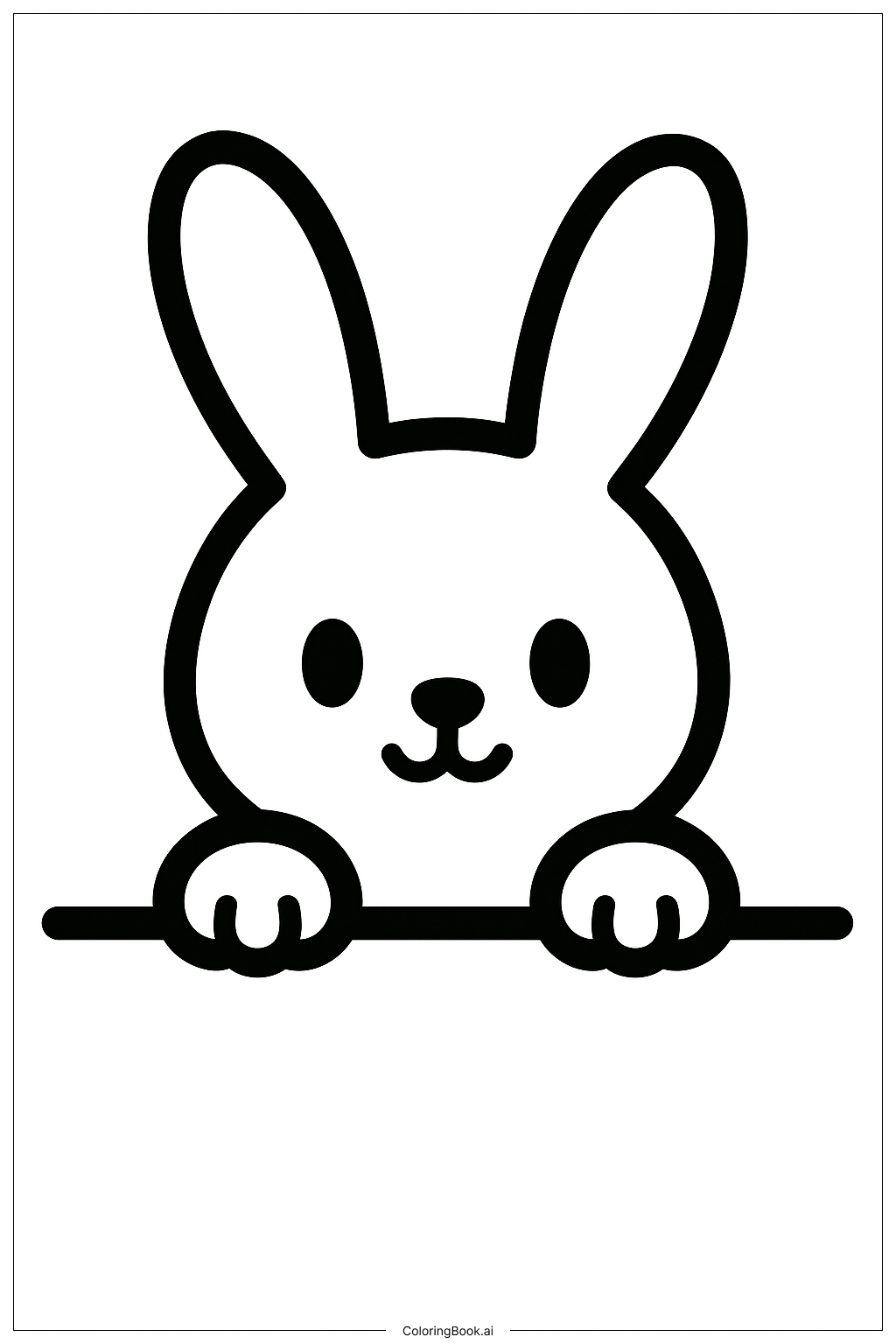 Hase, der hervorschaut