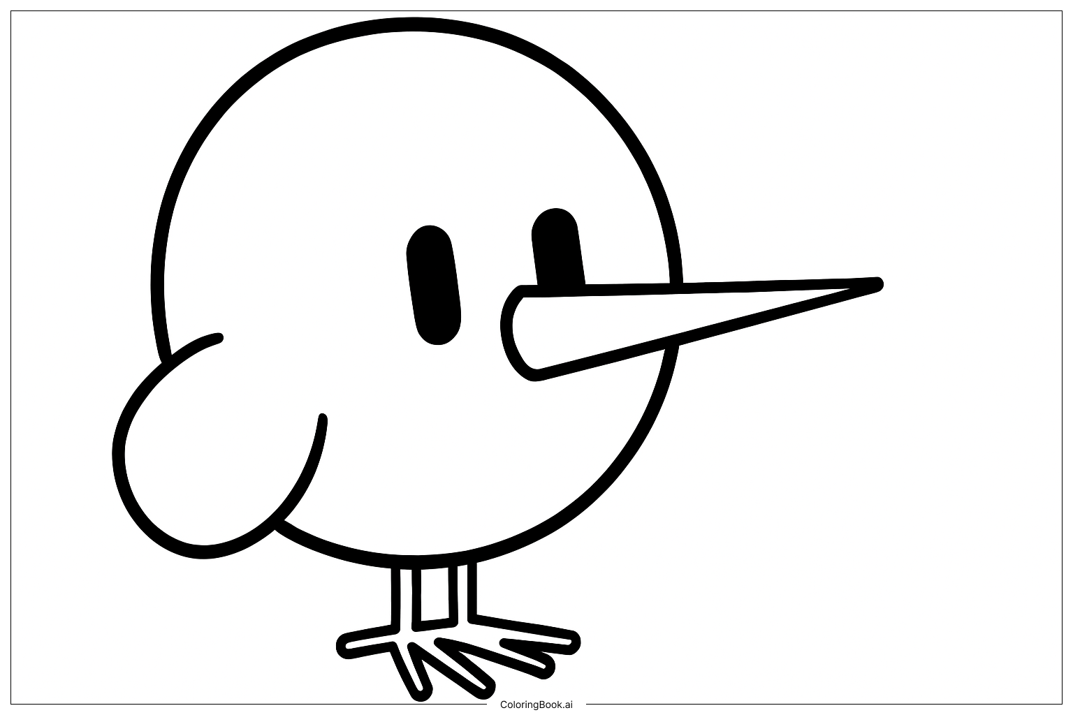  Página para colorear de Pájaros de Queso 