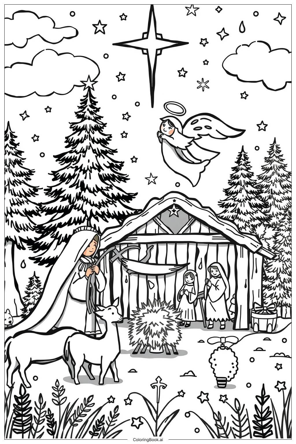  Christmas Bible Verse Celebration-2 Coloring Page 