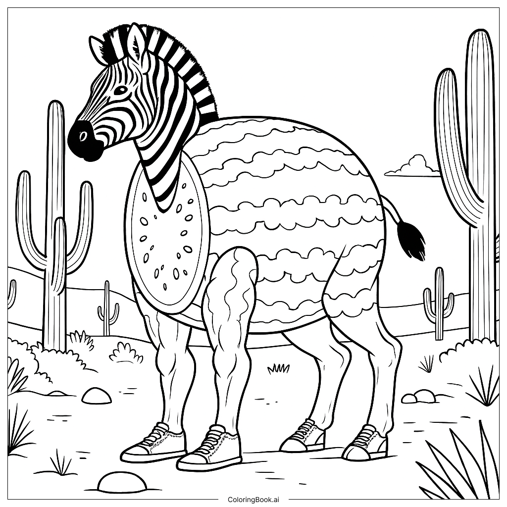  Page de coloriage Zibra Zubra Zibralini 