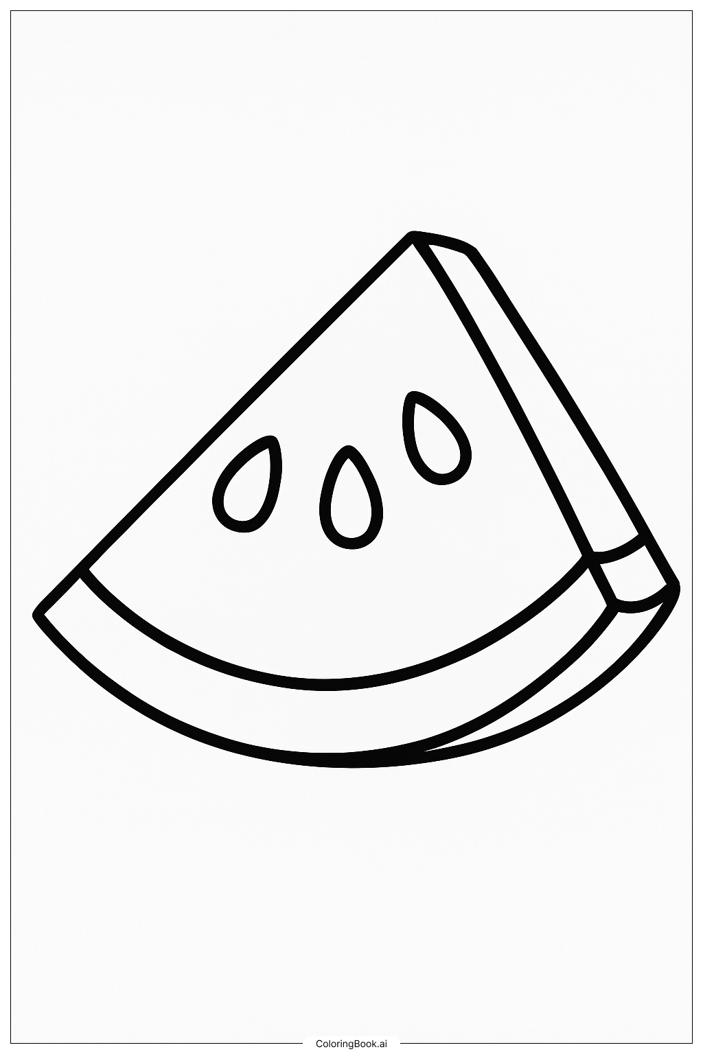 A Big Summer Watermelon Slice
