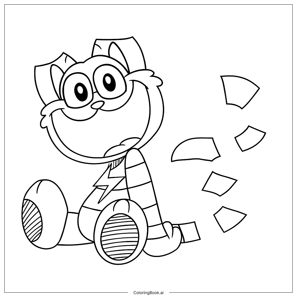 Página para colorir de CatWalker