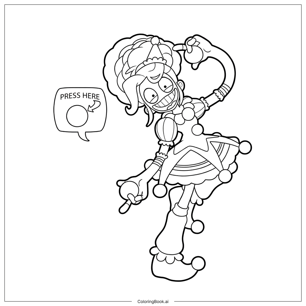 Lily Love Braids jingles bells juggling joyfully Coloring Page