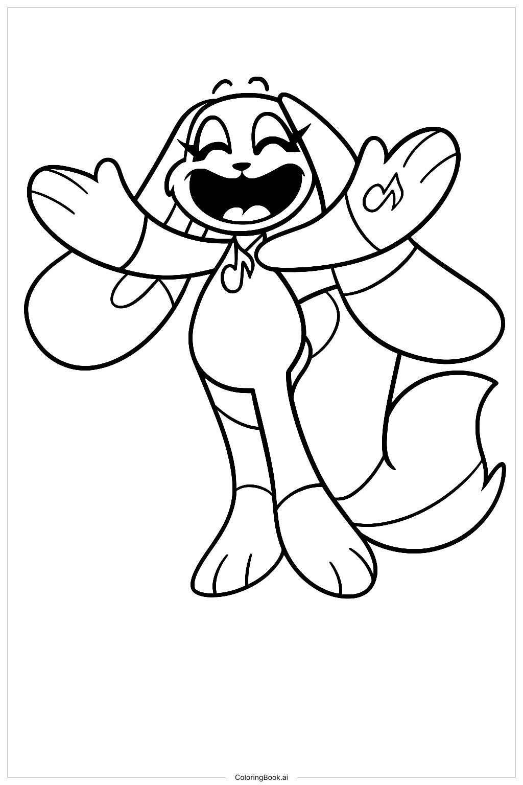 Página para colorir de Cozy Catbun