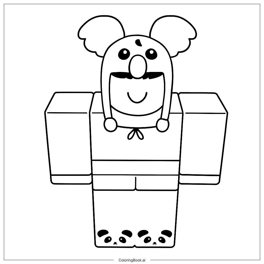 Page de coloriage Koala Kid