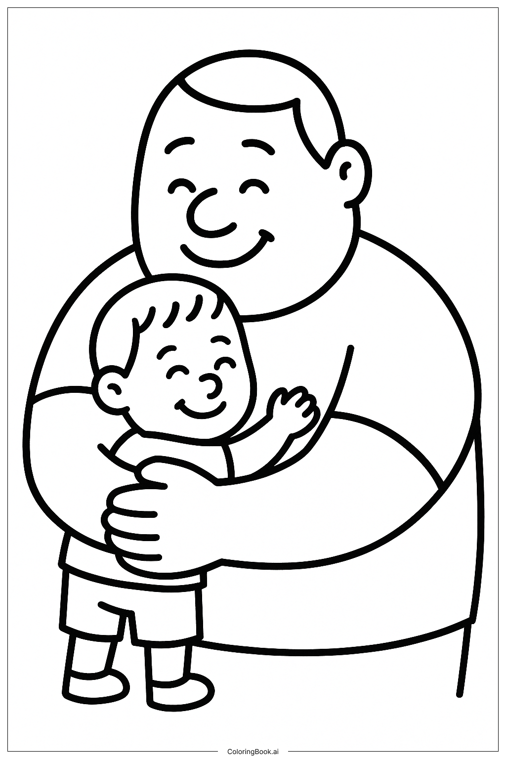 Fathers Day Coloring Page