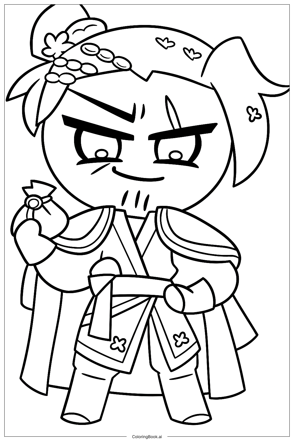  Caravan Leader Cookie Coloring Page 