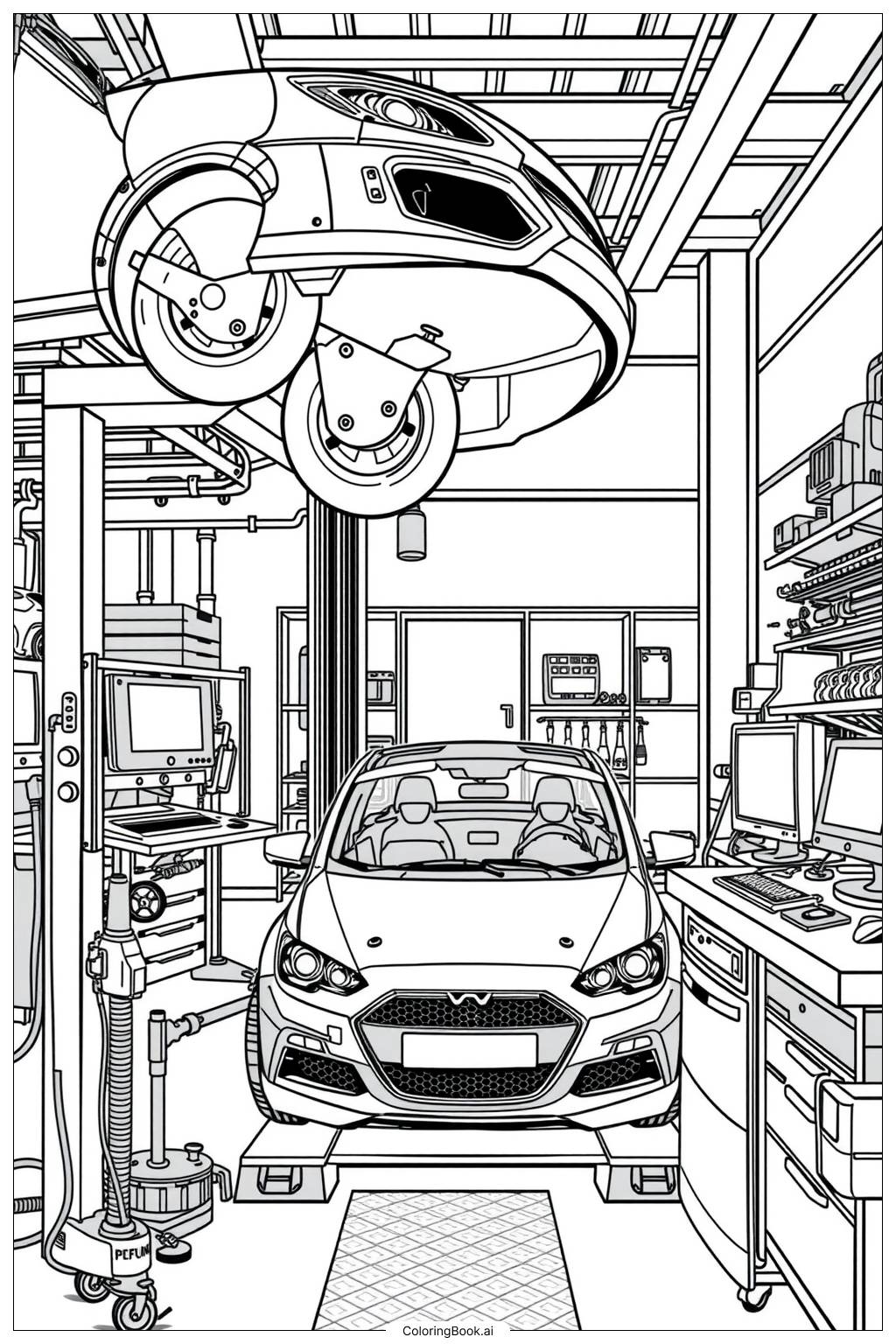  Workshop Repair Time Coloring Page 