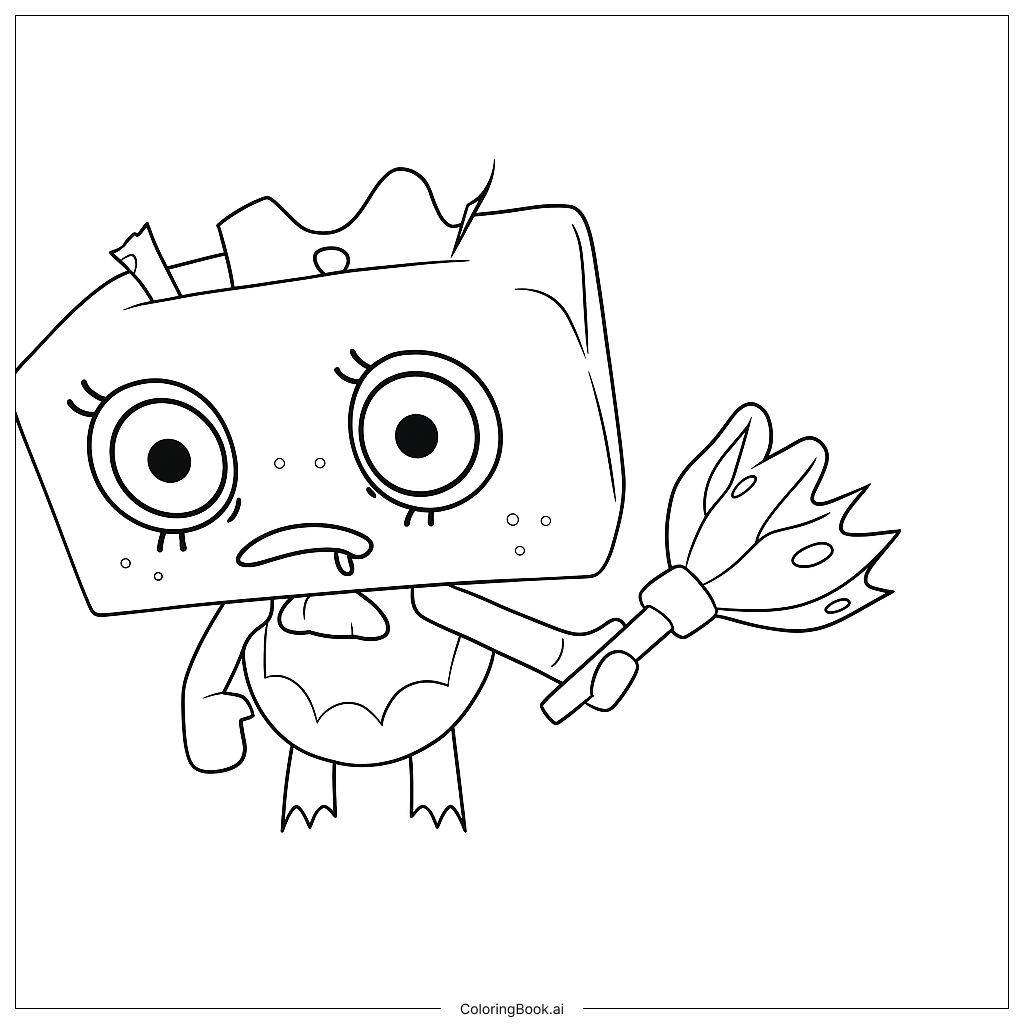 Twisted Tisha Coloring Page