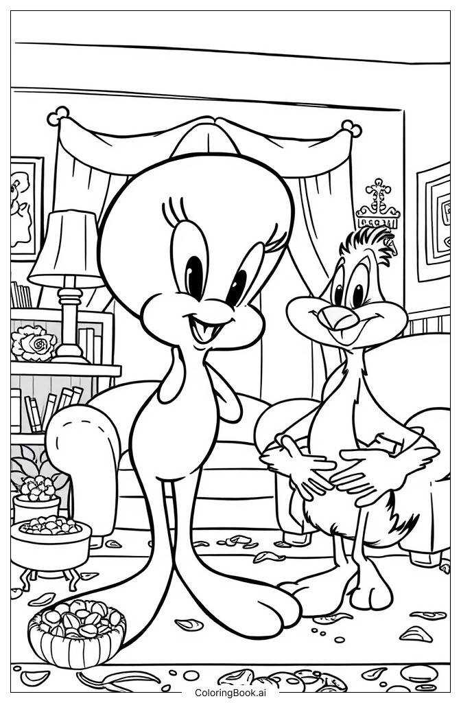  Tweety Bird Coloring Page 