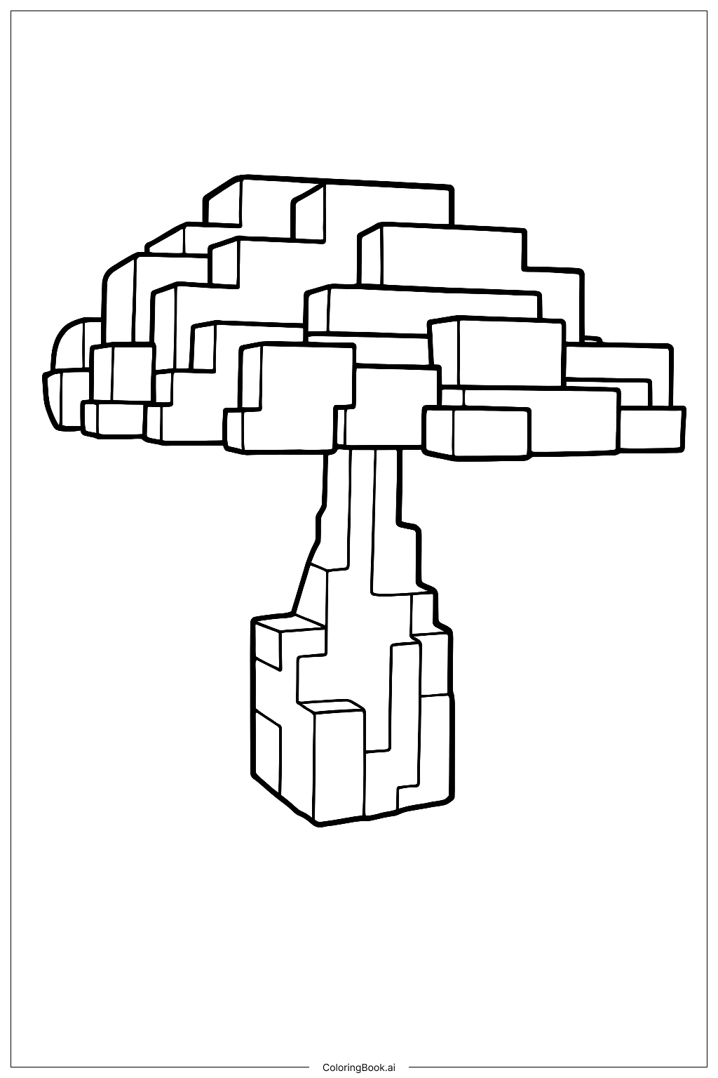 Mega-Pilz Ausmalseite