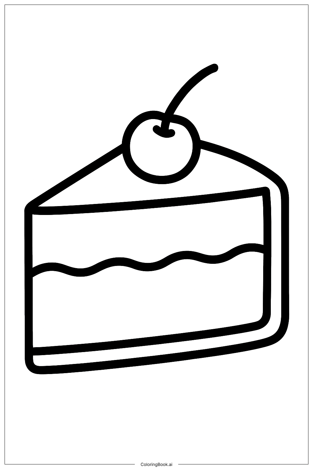 蛋糕著色頁