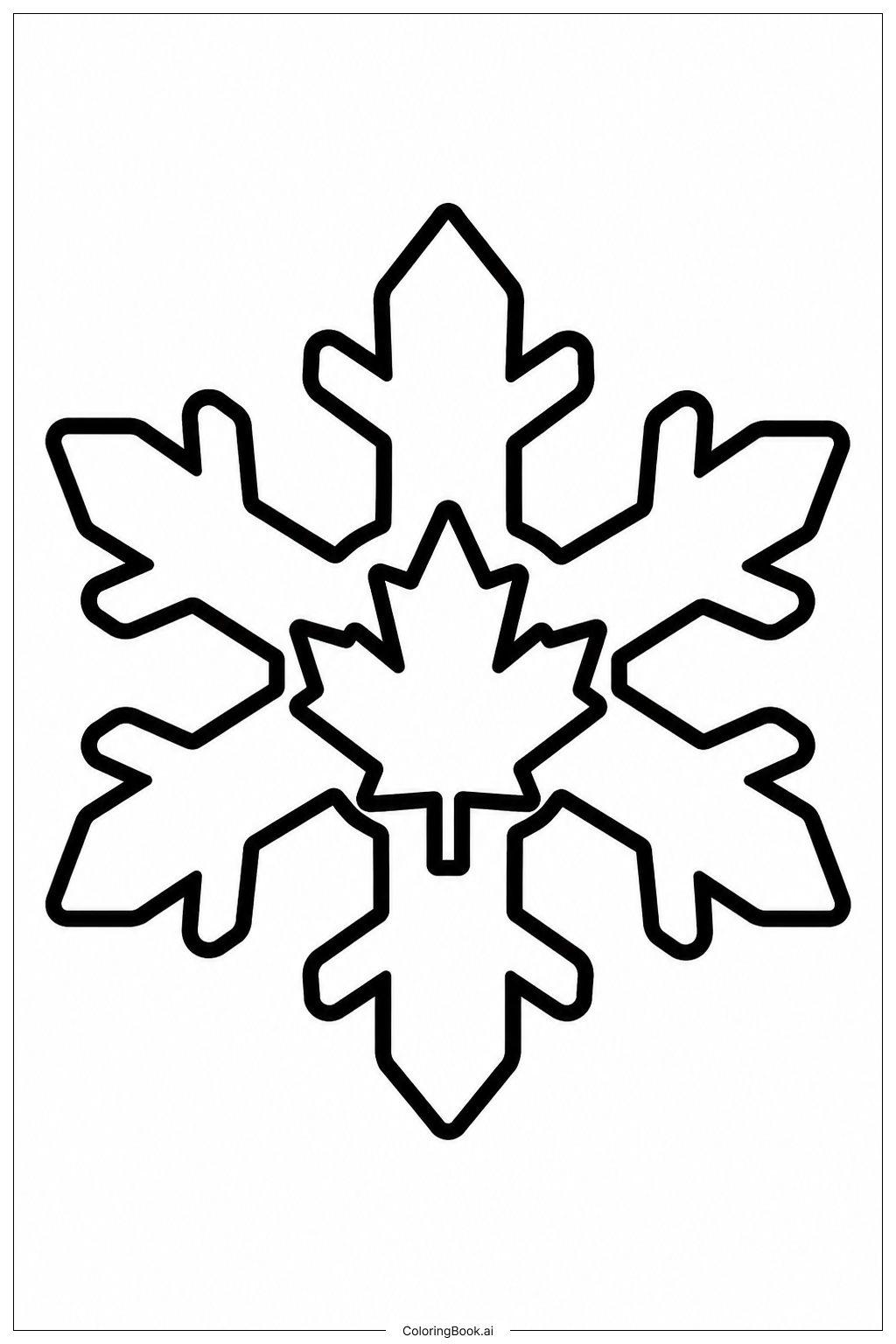  Kanadische Flagge Schneeflocke Ausmalseite 