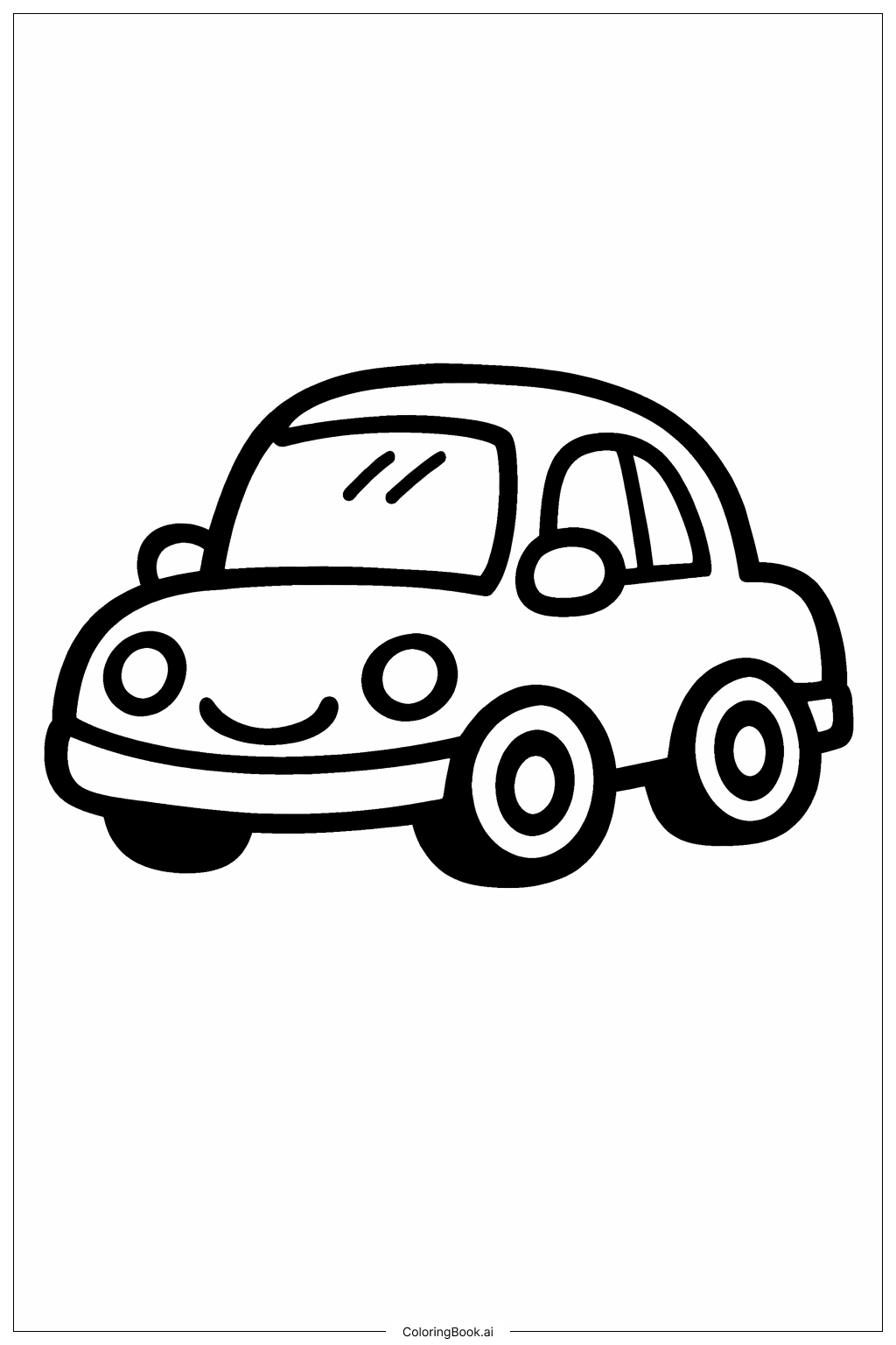  Auto Kritzelei Ausmalseite 