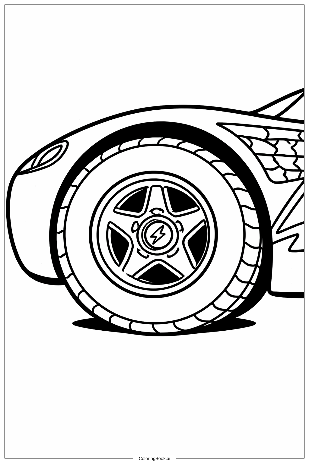 Cars Lightning Mcqueen Wheel Closeup