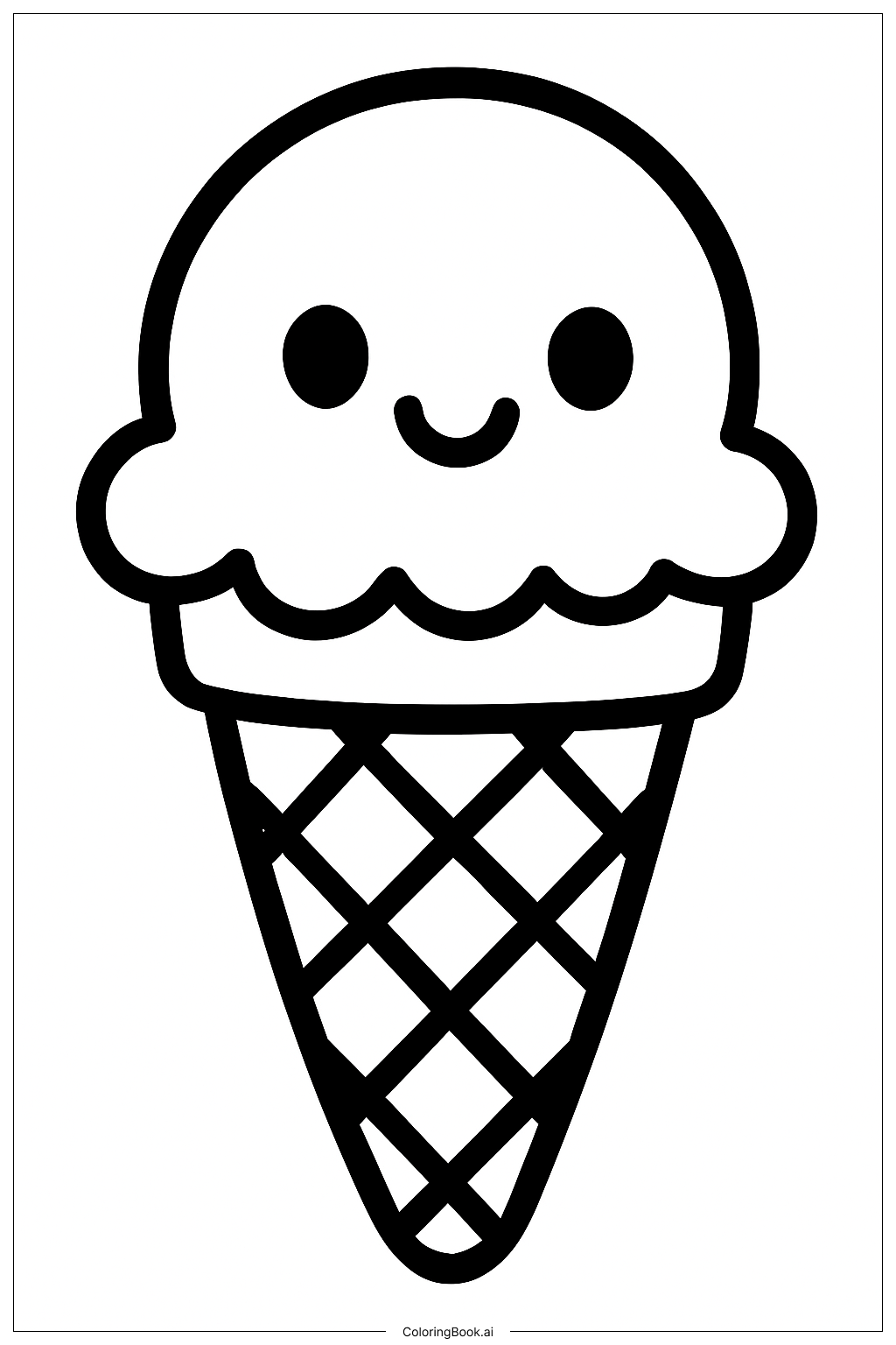 만화 아이스크림 콘