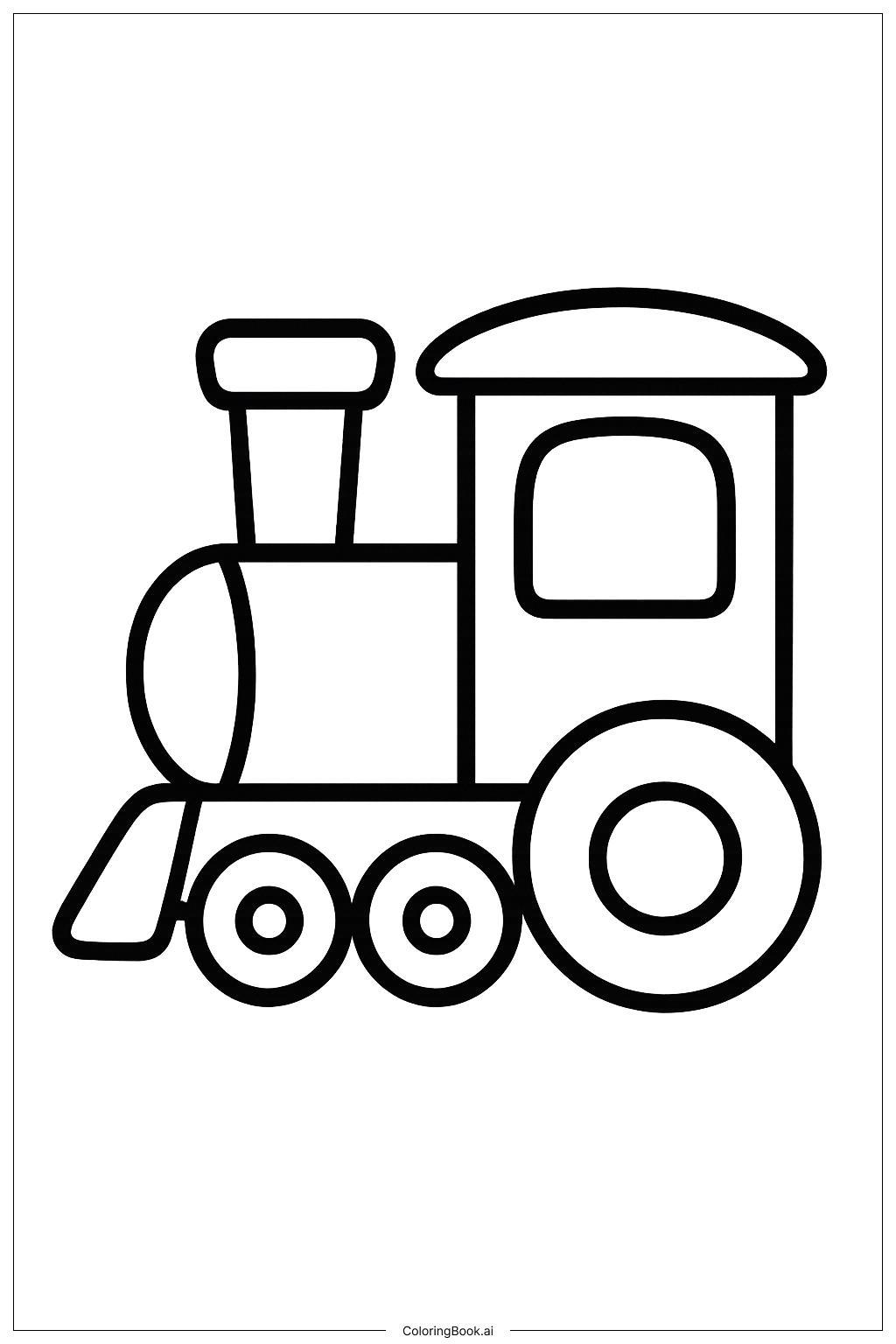  Trang tô màu Chú Tàu Hoạt Hình Nhỏ 