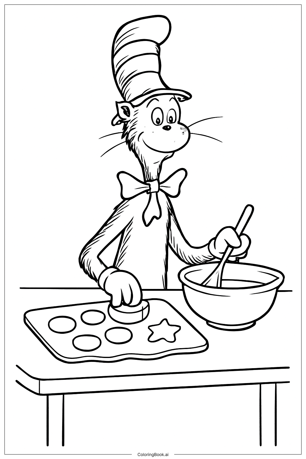 Cat In The Hat Baking Cookies