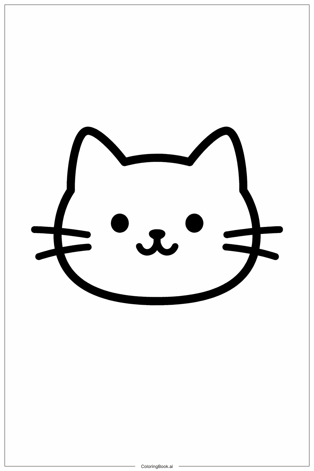  猫咪图案填色页 