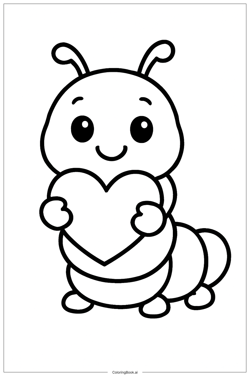 하트를 가진 애벌레