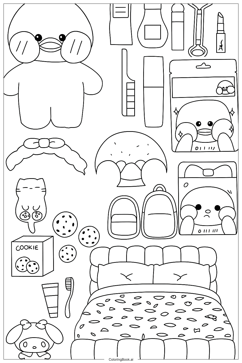 52 Paper Duck Coloring Pages Free PDF PNG Printables 