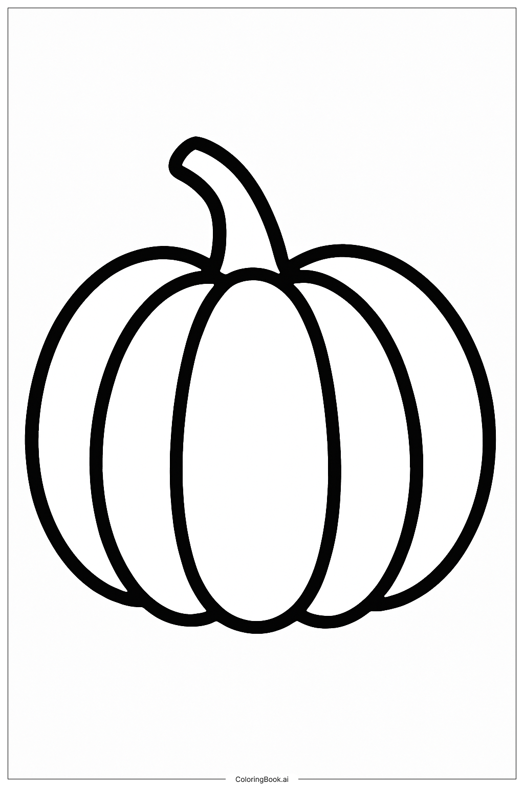  Página para colorear de Una calabaza de Acción de Gracias 