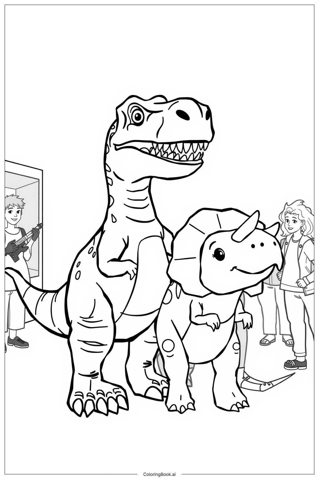  Jurassic World Dinosaur Exhibit Tour Coloring Page 