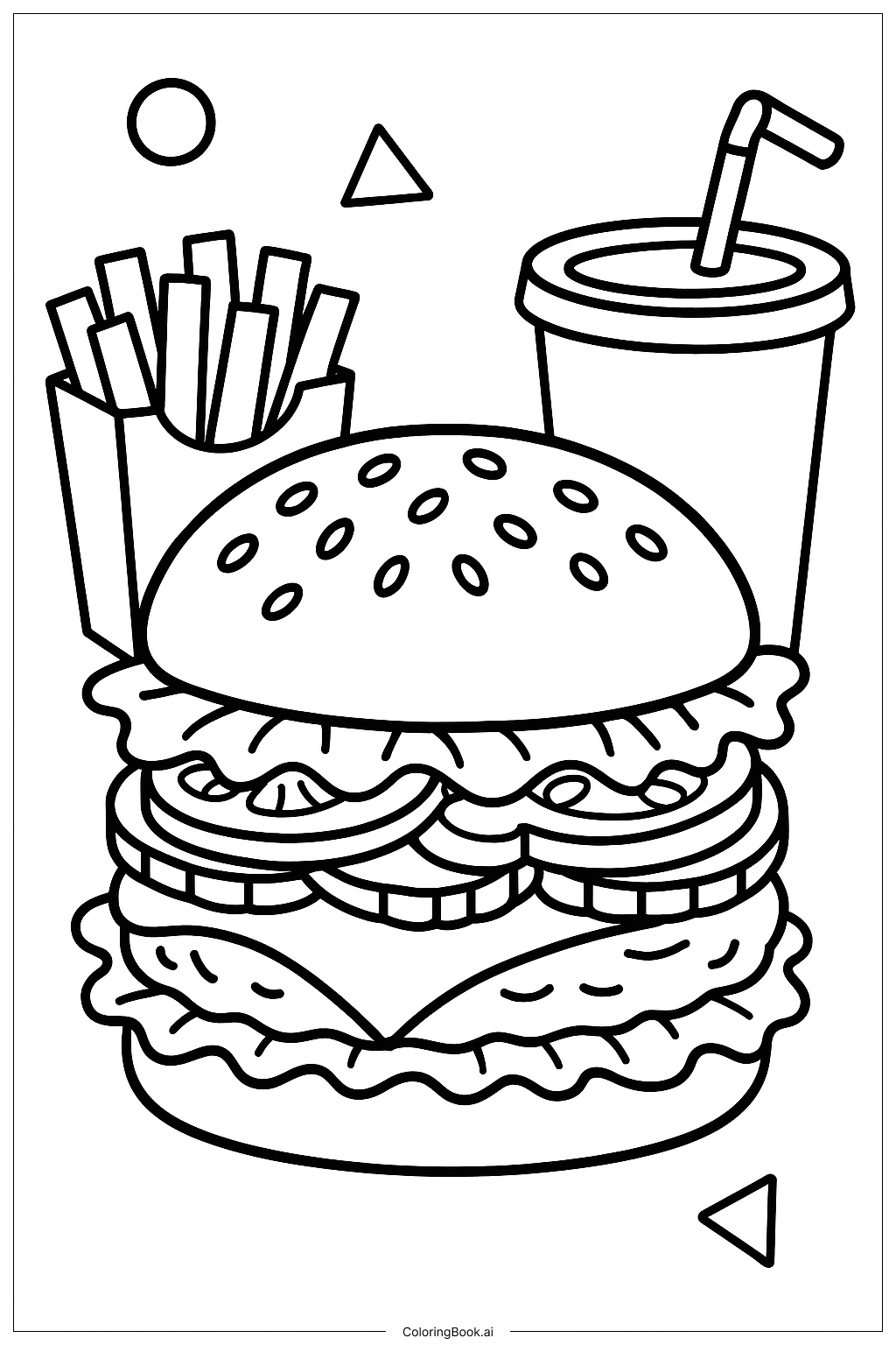 Hamburger mit allen Belägen