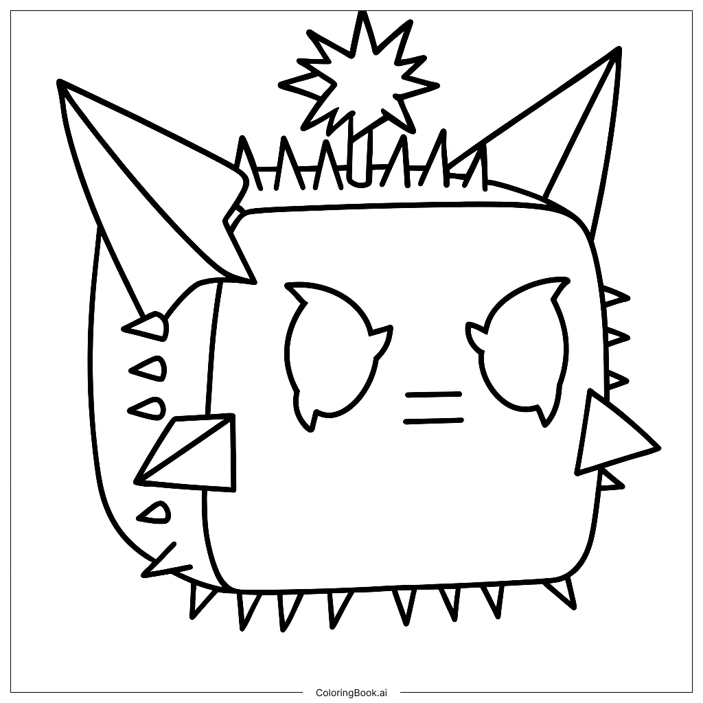 Spike Coloring Page