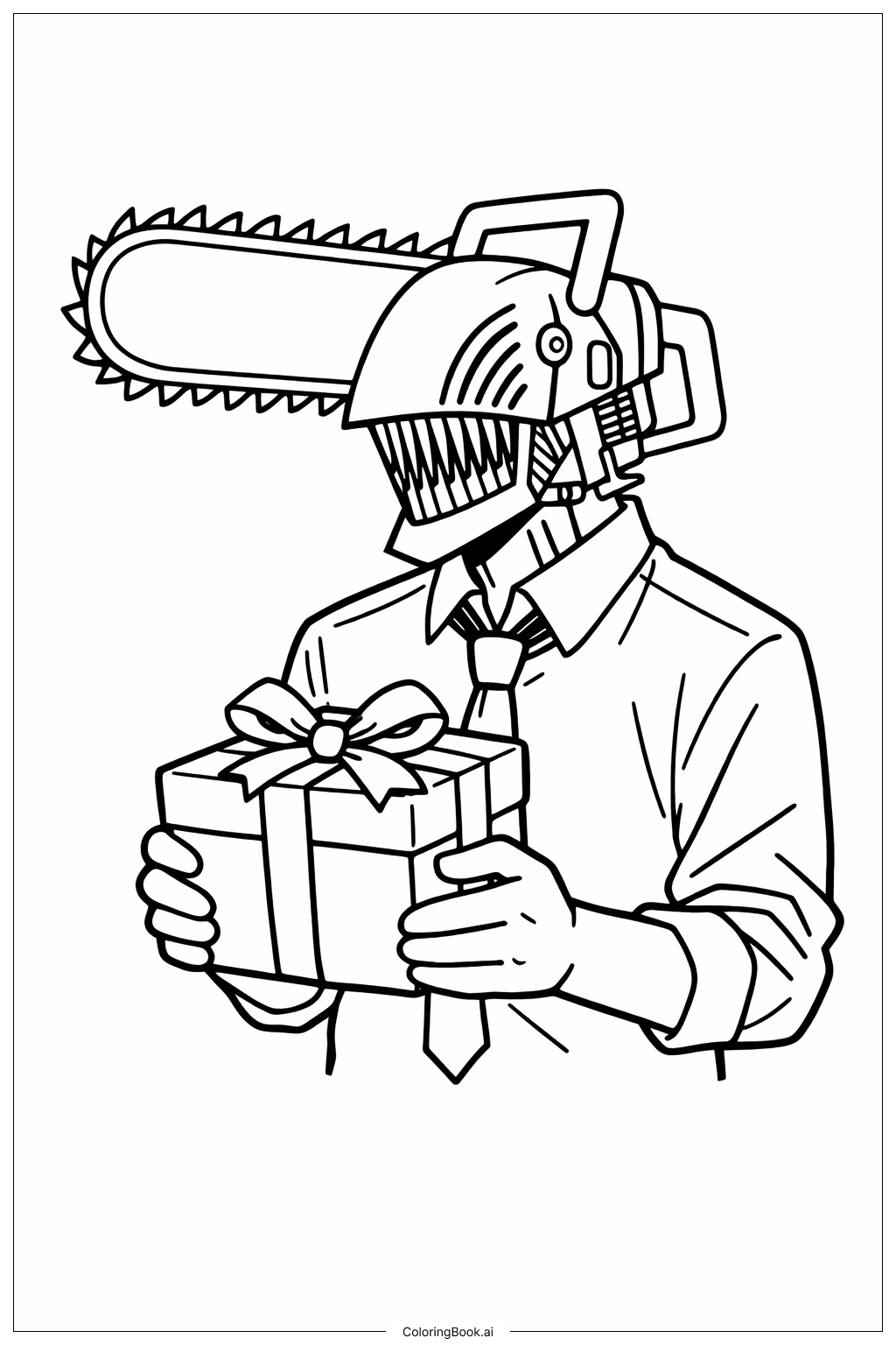  Trang tô màu Chainsaw Man 