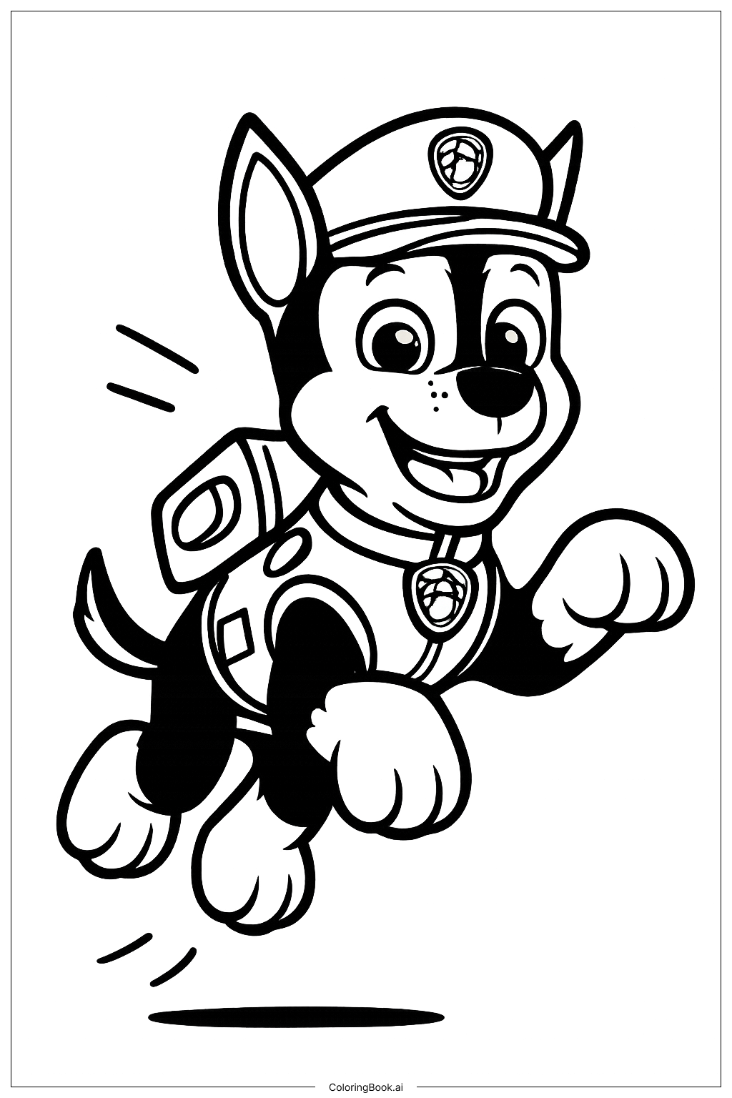  Trang tô màu Chase Paw Patrol Nhảy Múa 