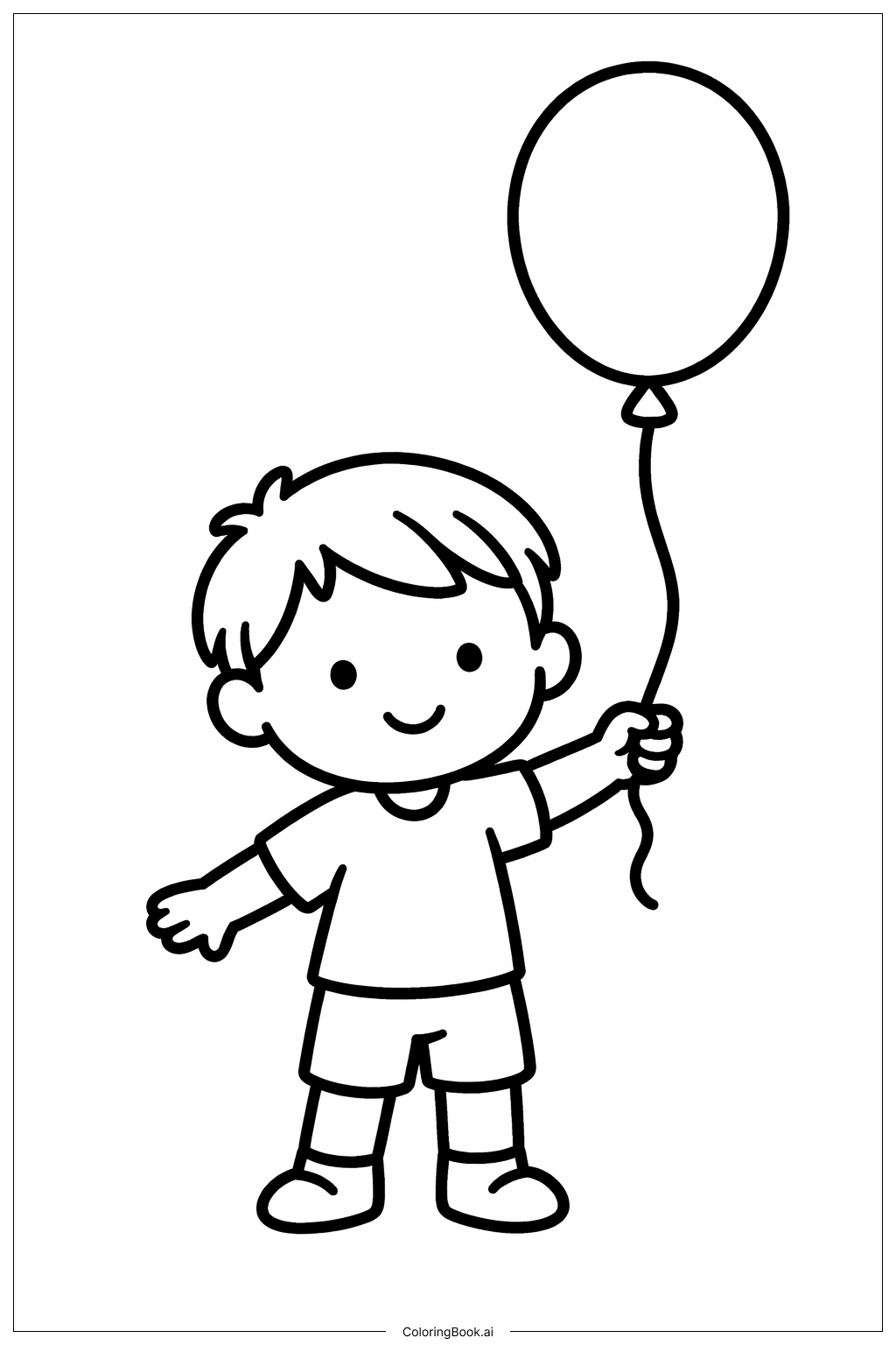  Page de coloriage Enfant avec ballon Mois de l'histoire des Noirs 