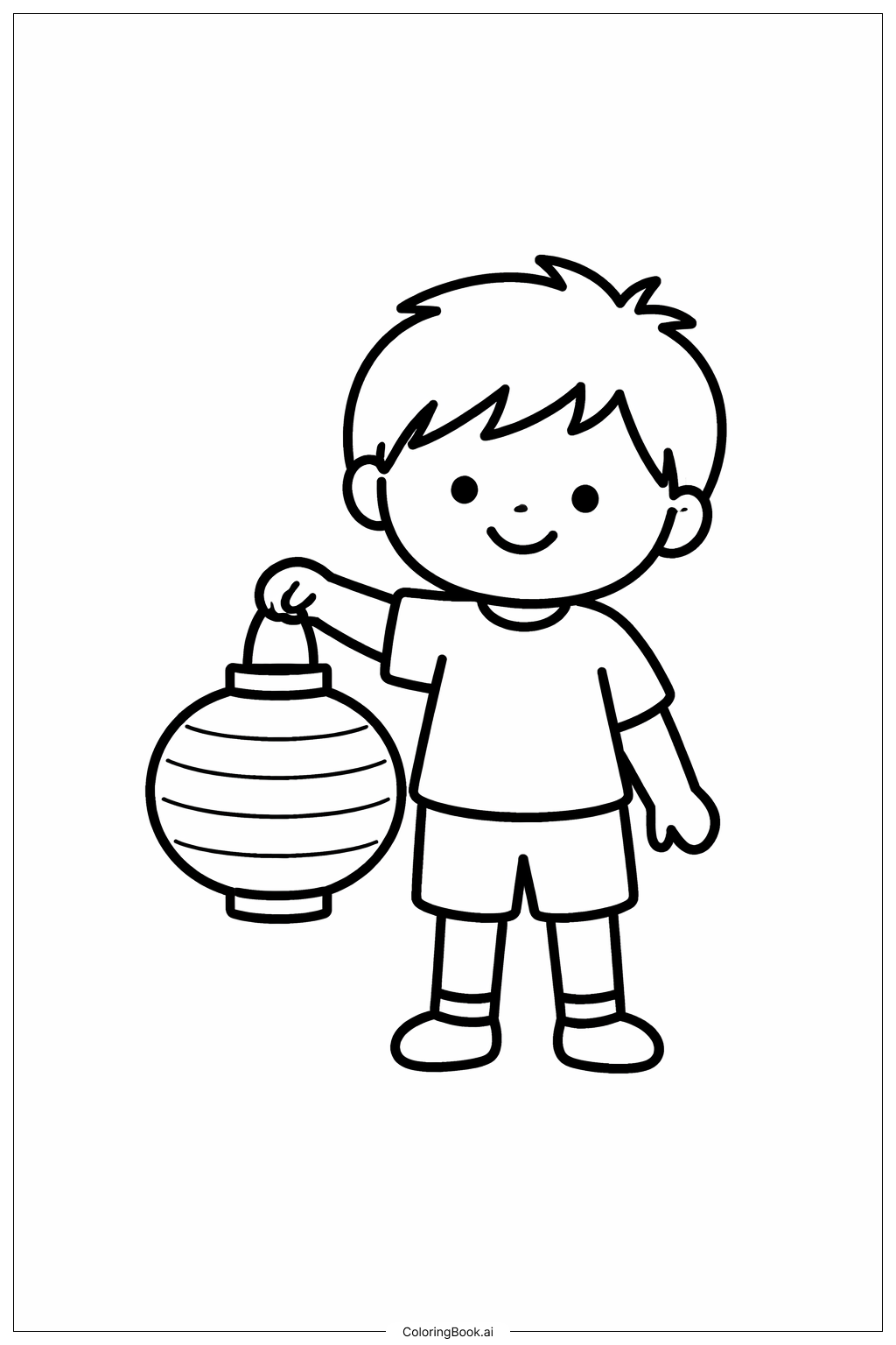 Nouvel An Chinois 2026 Enfant avec Lanterne