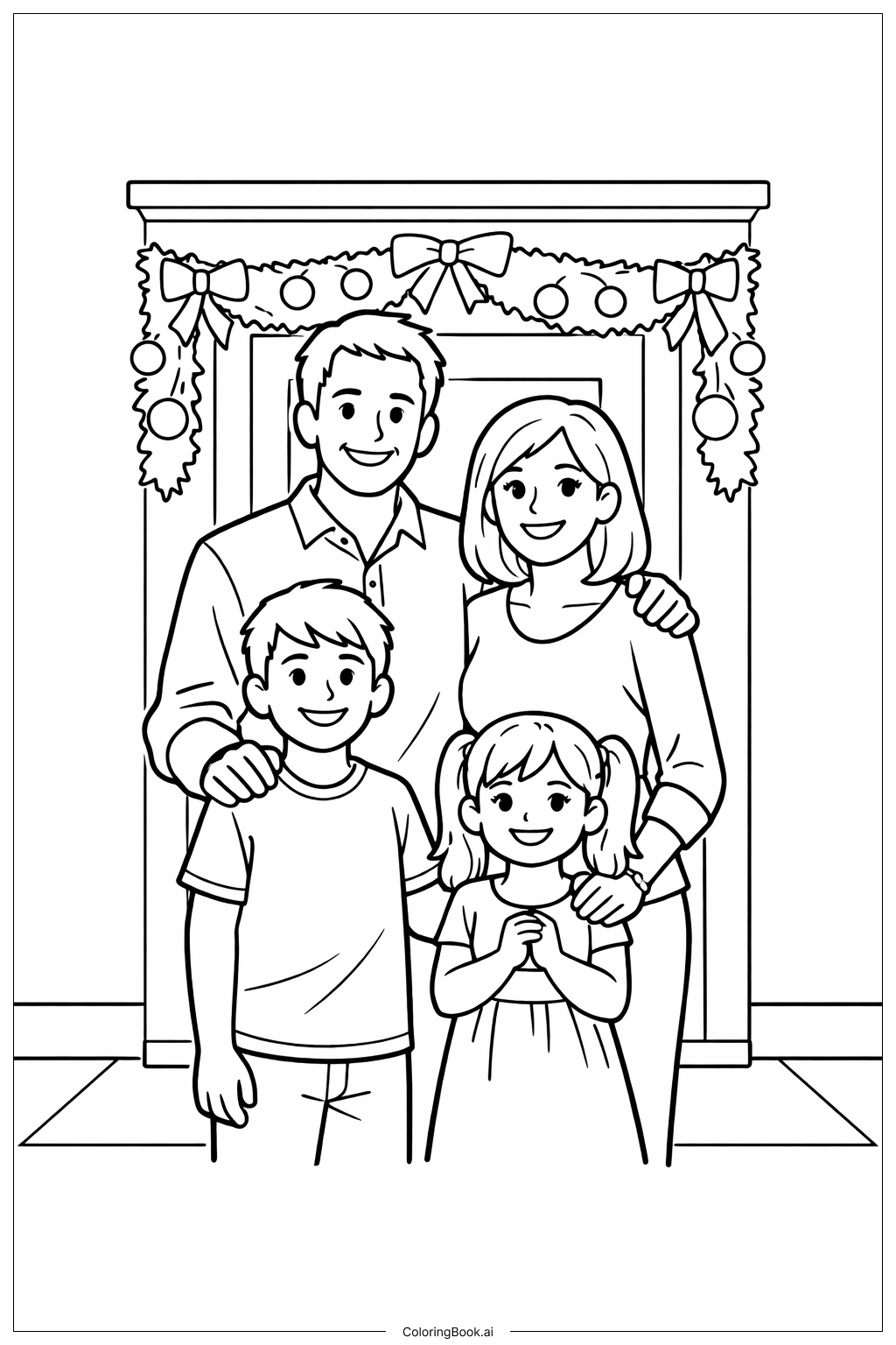 Trang tô màu Khoảnh Khắc Ảnh Gia Đình Tết Nguyên Đán 2026