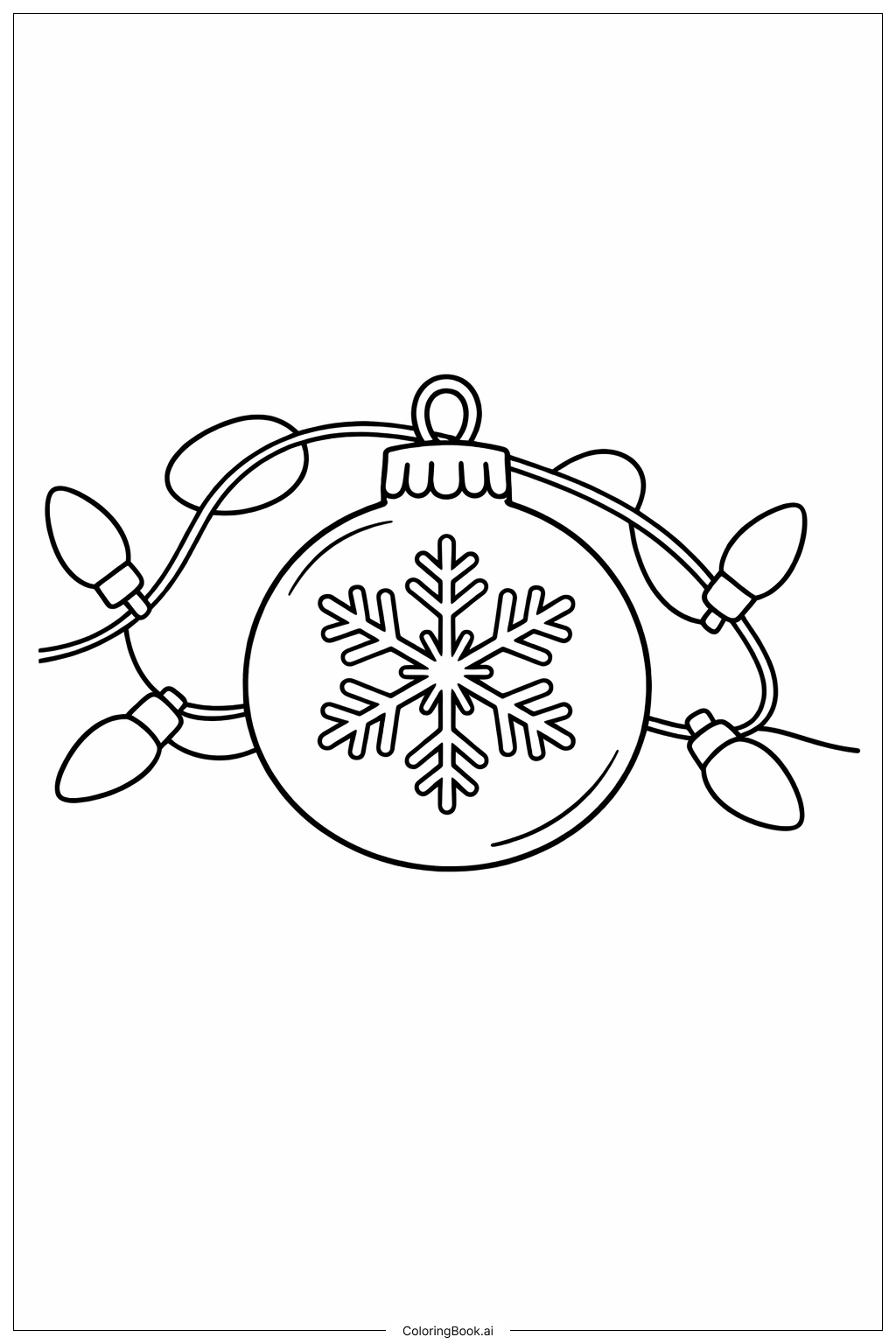  Christmas Ornament填色页 