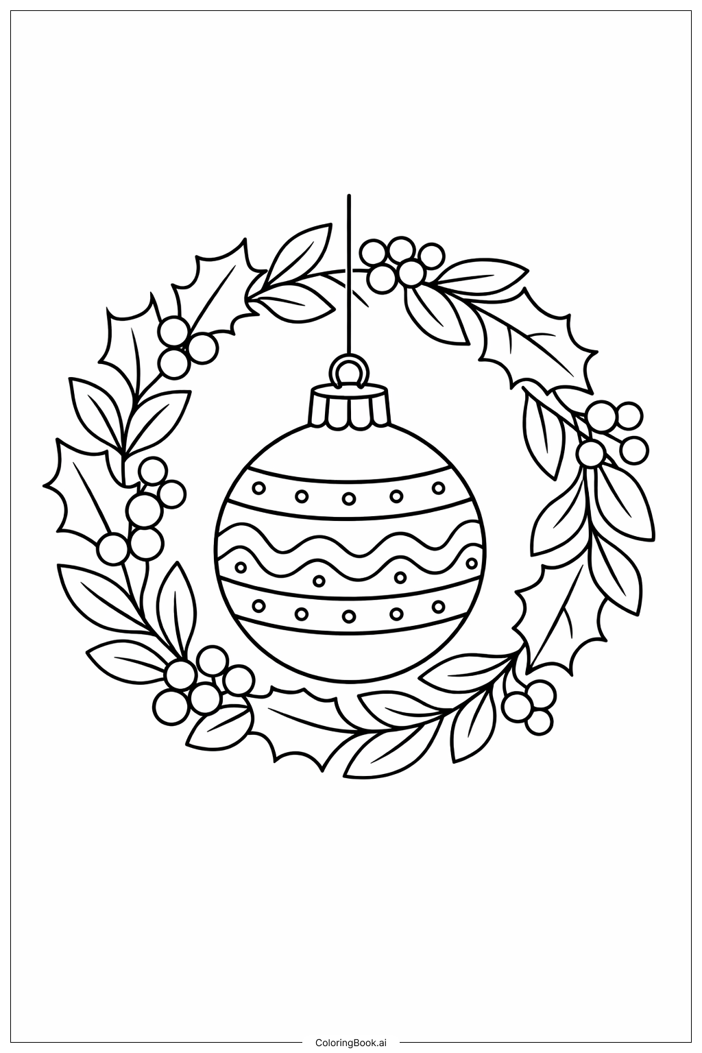 Décoration de Couronne de Noël